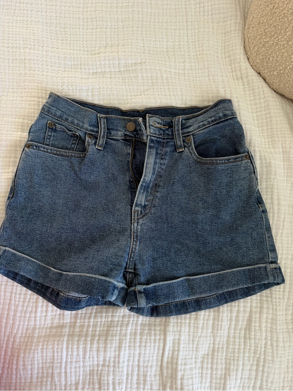 Levi High-Rise Denim Shorts